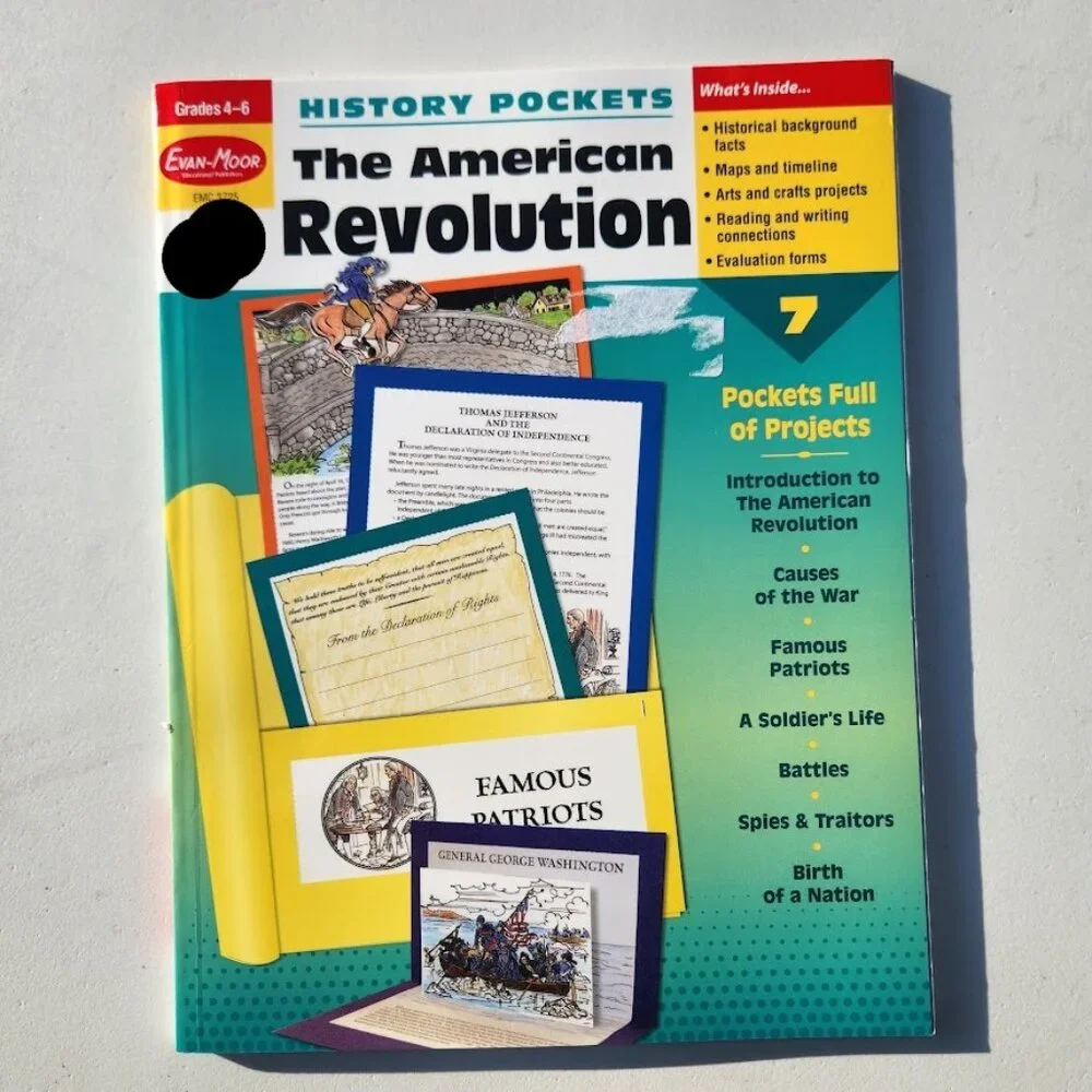 History Pockets The American Revolution  Paperback Book Activity Book Workbook